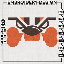 Cleveland Browns NFL Logo Embroidery Designs, Cleveland Football Embroidery files, NFL Teams, Machine embroidery designs