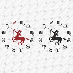 Sagittarius Astrology Horoscope Zodiac Sign Vinyl Cut File Sublimation Design