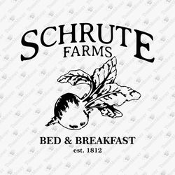 Schrute Farms Bed And Breakfast TV Show Vinyl Cut File