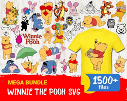 Winnie The Pooh SVG, Winnie The Pooh SVG Cut Files, Winnie The Pooh PNG, Cricut Files, Winnie The Pooh Layered, Clipart