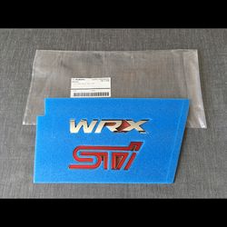 Subaru Genuine WRX STI Rear Emblem Badge for Impreza WRX STI