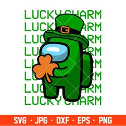 Lucky Charm Svg, St. Patricks Day Svg, Among Us Svg, Impostor Svg, Cricut, Silhouette Vector Cut File
