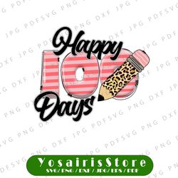 School clipart, happy 100 days of school, PNG file for sublimation, one hundred days of school, 100th day of school