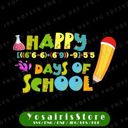 Happy 100th Day of School SVG | 100 Days of School SVG | School Teacher SVG Eps Dxf Png