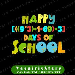 Math Formula 100 Days Of School svg Png Teacher Boy Girl Gift Svg, 100 Days of School Math Svg Png dxf