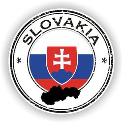 Slovakia Sticker Map Flag for Laptop Book Fridge Guitar Moto - Inspire  Uplift