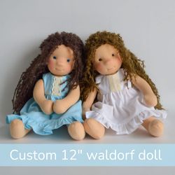 Custom waldorf doll 12'' (30 cm) – Waldorfpuppe – Steiner doll – Soft baby doll – Waldorf toy – Gift for daughter