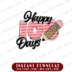 School clipart, happy 100 days of school, PNG file for sublimation, one hundred days of school, 100th day of school
