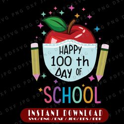 Happy 100th Day Of School PNG, 100 Days Of Distance Virtual Learning PNG For Virtual Teacher Students  png