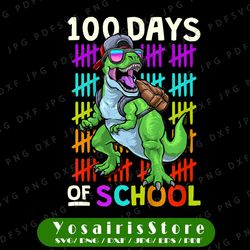 Kids 100 Days of School Png, T-Rex PNG Download, 100 Days Of School PNG Sublimation, Kindergarten Boy Sublimation