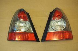 USED JDM Subaru Forester SG SG5 SG9 05-07 MY REAR TAIL LIGHT TAILLIGHTS GRAY CHROME OEM