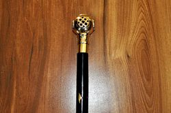 Indian Rosewood Handcrafted & Walking Stick Cane Foldable with Brass Handle