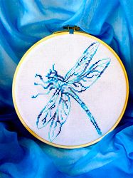 variegated fantasy dragonfly cross stitch pattern pdf by crossstitchingforfun instant download. variegated cross stitch