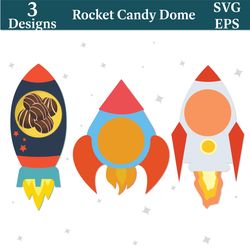 rocket candy dome svg | chocolate holder svg | digital download
