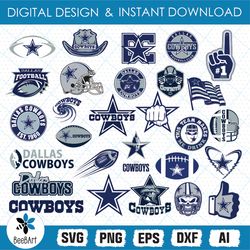 Dallas Cowboys Svg, NFL Teams, NFL Svg, Football Teams Svg, Clipart Bundle, Cutting File