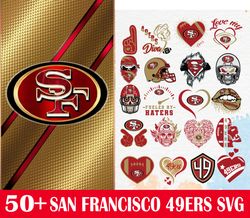 50 San Francisco 49ers Svg Bundle, NFL Teams Svg, NFL svg, Football Svg, Sport bundle, Png, Jpg, Dxf