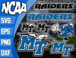 Middle Tennessee Blue Raiders SVG bundle , NCAA svg, NCAA bundle svg eps dxf png,digital Download ,Instant Download