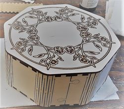 Digital Template Cnc Router Files Cnc Gift Box Files for Wood Laser Cut Pattern
