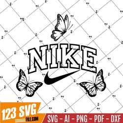 Trendy Butterfly Sports Brand SVG, PNG, Cold Cup, Cricut, silhouette, Sublimation, Butterfly Print, Animal Print, Swoosh