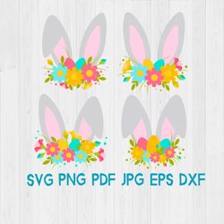 Rabbit ears Bunny ears SVG PNG EPS Instant Digital Download Easter Bunny svg Egg Png pdf