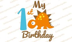 1st birthday svg boy 1st birthday boy svg Dino birthday svg Dinosaur baby svg Dino shirt svg Cute dinosaur svg
