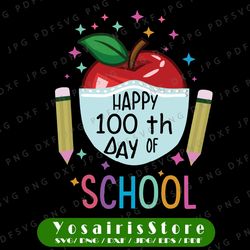 Happy 100th Day Of School PNG, 100 Days Of Distance Virtual Learning PNG For Virtual Teacher Students  png digital