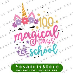 Happy 100th Day Of School Svg, Teacher Student 100 Days Smarter Svg, 100 Days of School SVG, School Teacher SVG Eps Dxf