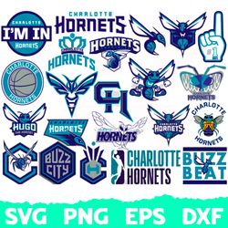 Charlotte Hornets svg, Basketball Team svg, Basketball svg