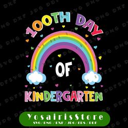 100 Days Of Kindergarten School Teacher Smarter Rainbow Svg, School Teacher Smarter Rainbow Svg, 100 Days Of School 2022