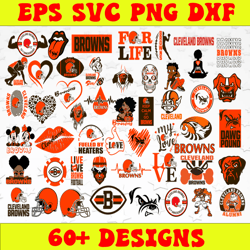 Bundle 50 Files Cleveland Browns Football Teams Svg, Cleveland Browns svg, NFL Teams svg, NFL Svg, Png, Dxf, Eps