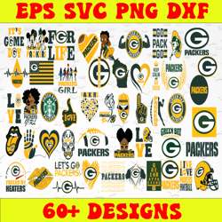 Bundle 50 Files Green Bay Packers Football Teams Svg, Green Bay Packers svg, NFL Teams svg, NFL Svg, Png, Dxf, Eps