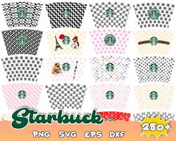 250 Starbucks svg bundle,Starbucks Wrap svg, Starbucks bundle wrap svg, Starbucks Svg files for Cricut & Silhouette