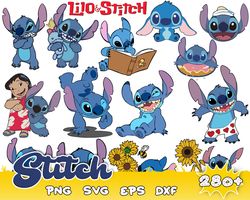 280 Lilo and stitch svg bundle files, lilo and stitch svg for cricut, Layered Files, Stitch svg, Stitch png, cricut, cut