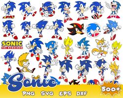 500 Bundle SONIC SVG, The Hedgehog Svg, Sonic Bundle Svg, Sonic Layered Svg