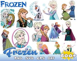 600 FROZEN SVG Bundle, FROZEN Svg files for Cricut, Frozen Clipart, Princess Svg, Olaf Svg, Elsa Svg, Anna Svg