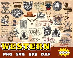 600 Western svg bundle, Western svg,Country Svg,Cowboy Svg,farm svg,Western cut file SVG, Western png, Cowboy Svg Bundle