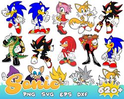 620 Sonic Svg, Sonic Head Svg, sonic png, Layered SVG bundle, svg files for cricut, game svg, cartoon SVG Bundle