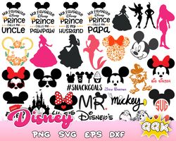 99k Disney Bundle Svg Png, Cricut Mickey Bundle, Disney SVG, Cricut Pritntable Disney Clipart silhouette
