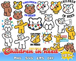 Children in Need Svg Bundle, Children in Need Png, Children in Need Svg, Pudsey bear, Pudsey bear Svg, Pudsey bear Png,