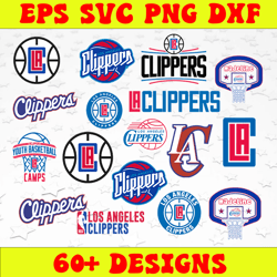 Bundle 24 Files Los Angeles Clippers Basketball Team svg, Los Angeles Clippers svg, NBA Teams Svg, NBA Svg, Png, Dxf, Ep