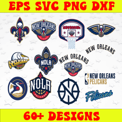 Bundle 26 Files New Orleans Pelicans Basketball Team svg, New Orleans Pelicans svg, NBA Teams Svg, NBA Svg, Png, Dxf