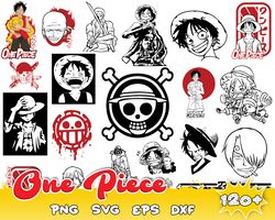Onepiece Svg, manga svg,anime birthday,anime silhouette,anime bundle png digital files,cutfile
