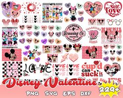 Valentine's Day SVG Bundle, Disney Valentine Svg, Valentine Design for Shirts, Valentine Svg, Valentine Cut Files, Cricu