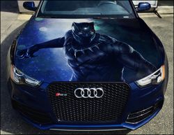 Vinyl Car Hood Wrap Full Color Graphics Decal Black Panther undefined Sticker 2