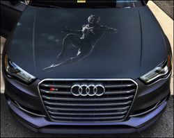 Vinyl Car Hood Wrap Full Color Graphics Decal Black Panther  Sticker 5