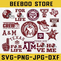 Texas AM Aggies, Texas AM Aggies  svg, football svg NCAA Sports svg Instant Download