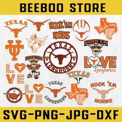 Texas LongHorns, Texas LongHorns svg, football svg NCAA Sports svg Instant Download