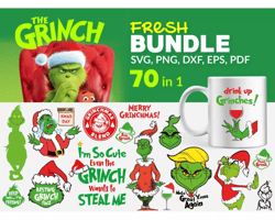 Grinch SVG Files, The Grinch SVG Cut Files, Grinch PNG designs, Grinch Cricut Files Grinch Layered Images Grinch Clipart