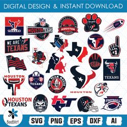 Houston Texans Svg, NFL Teams, NFL Svg, Football Teams Svg, Clipart Bundle, Cutting File