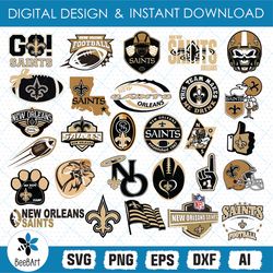 New Orleans Saints Svg, NFL Teams, NFL Svg, Football Teams Svg, Clipart Bundle, Cutting File